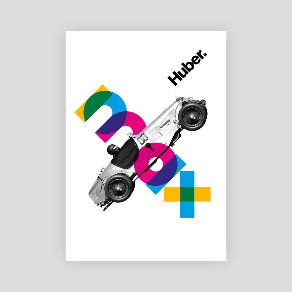 Huber Alphabet Promo Poster Car - by Studio K95