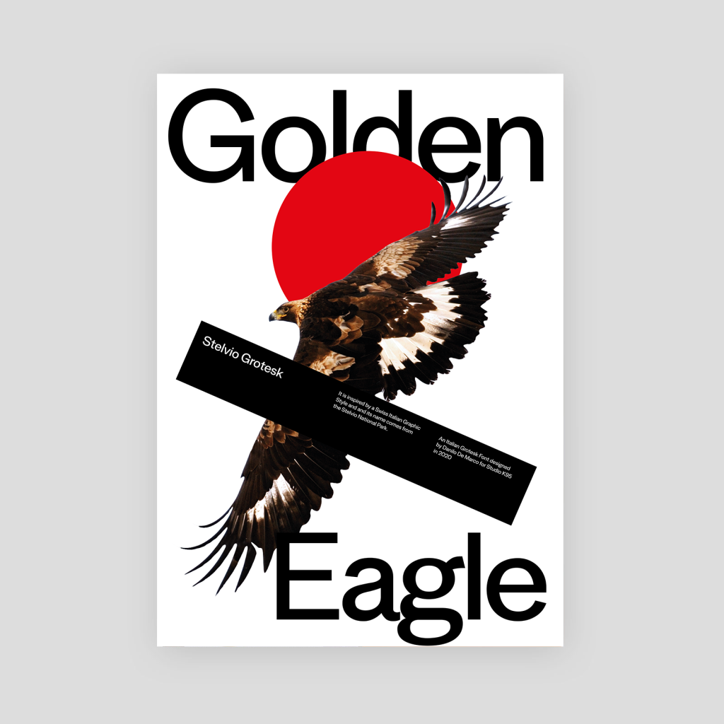 Eagle - Stelvio Grotesk Promo Font poster